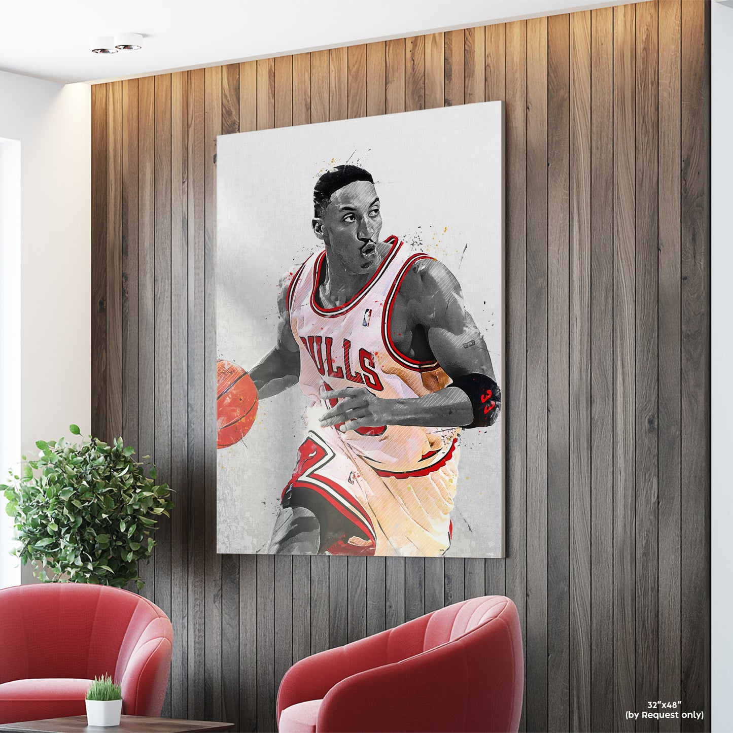 Scottie Pippen Chicago Basketball Fan Art Print
