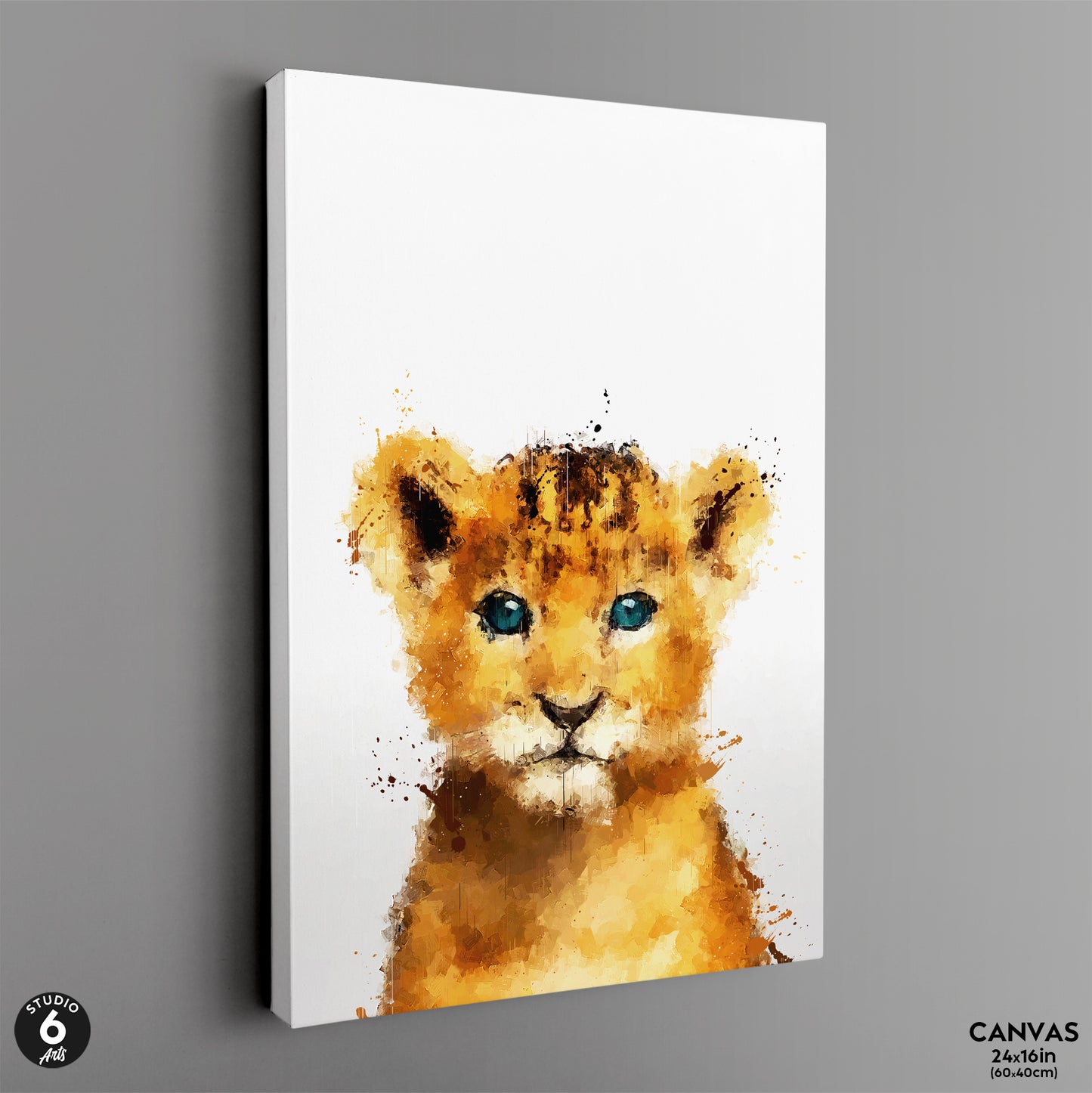 studiosixart Baby Lion, Cute Animal Print, Kids Room Wall Art, Nursery Decor SuccessActive