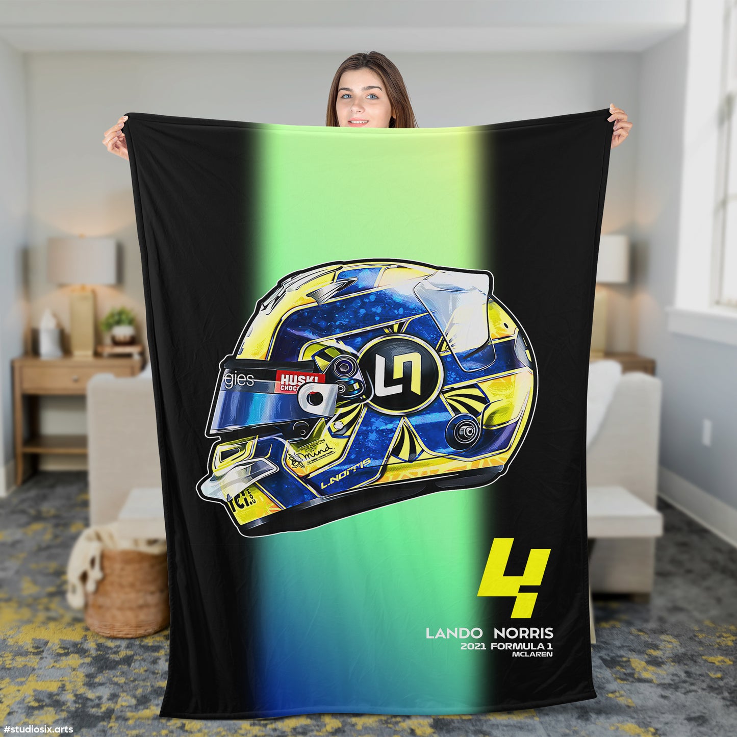 Lando Norris Plush Blanket - Fleece Blanket