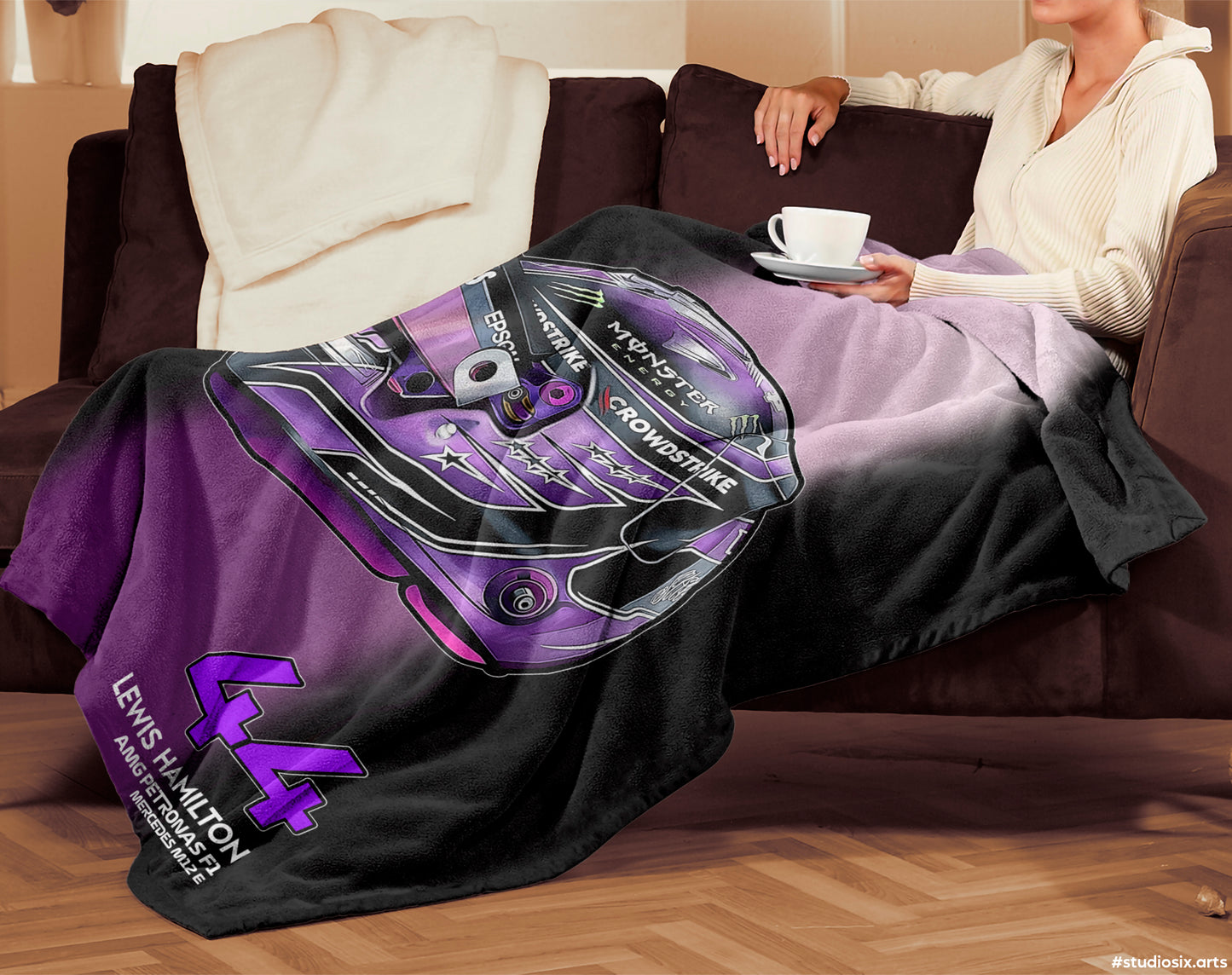 F1 Lewis Hamilton Plush Blanket - Fleece Blanket