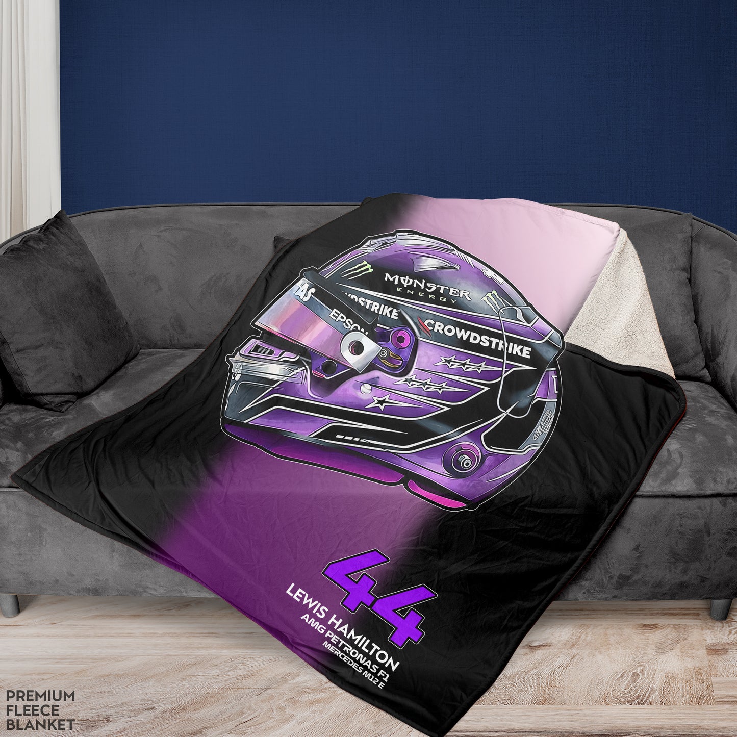 F1 Lewis Hamilton Plush Blanket - Fleece Blanket