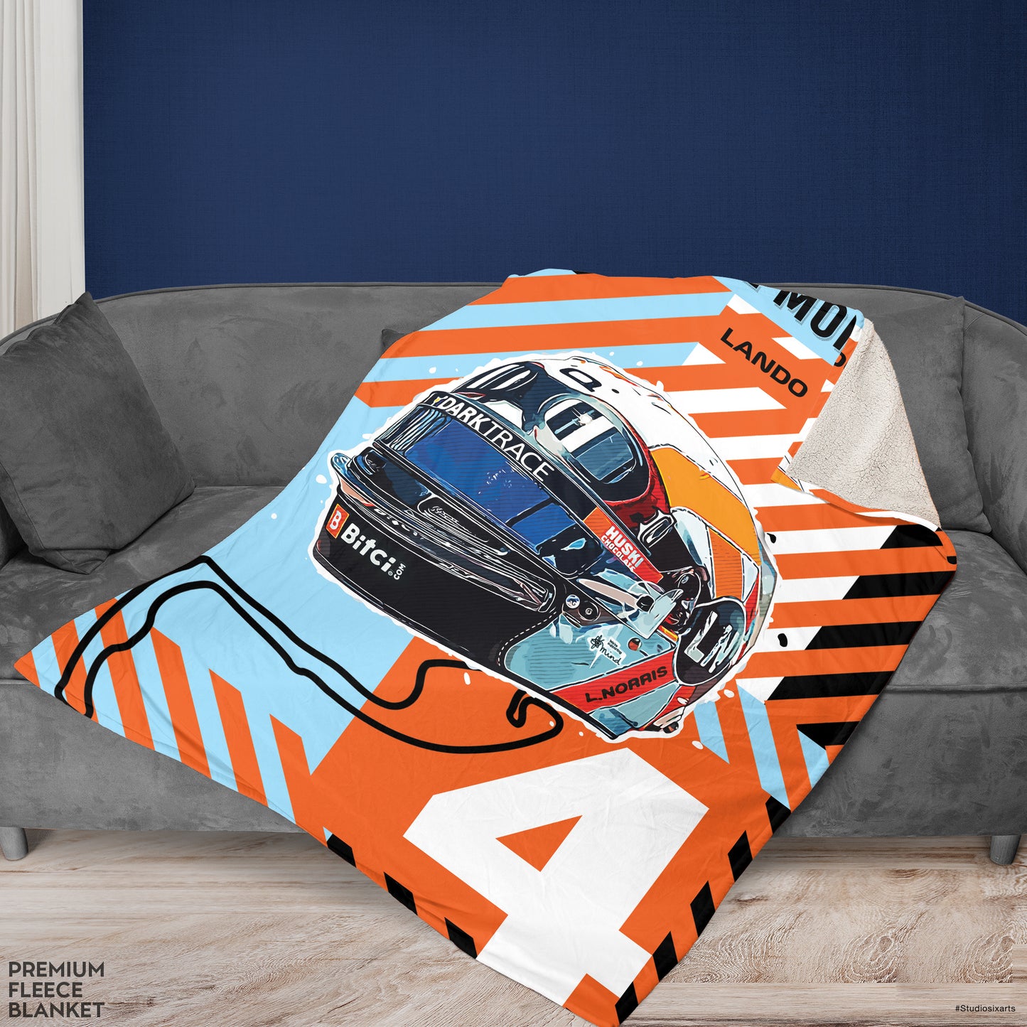 Gulf Inspired, Lando Blanket - Plush Fleece Soft Blanket