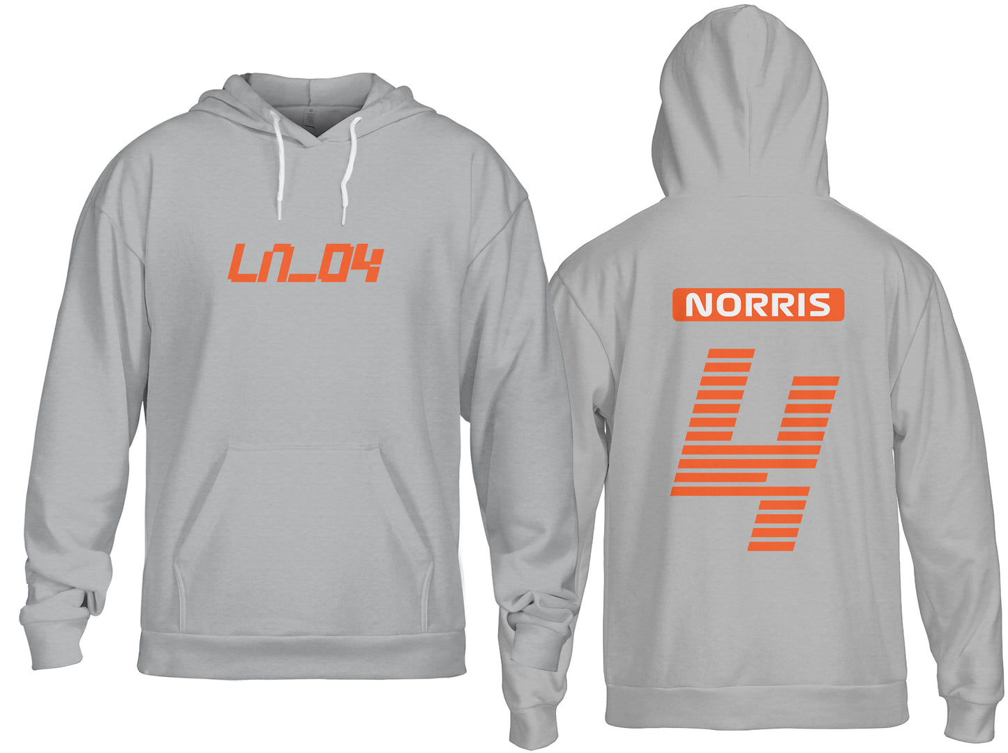 F1 Inspired Lando Mclaren Hoodie - Front & Back Print
