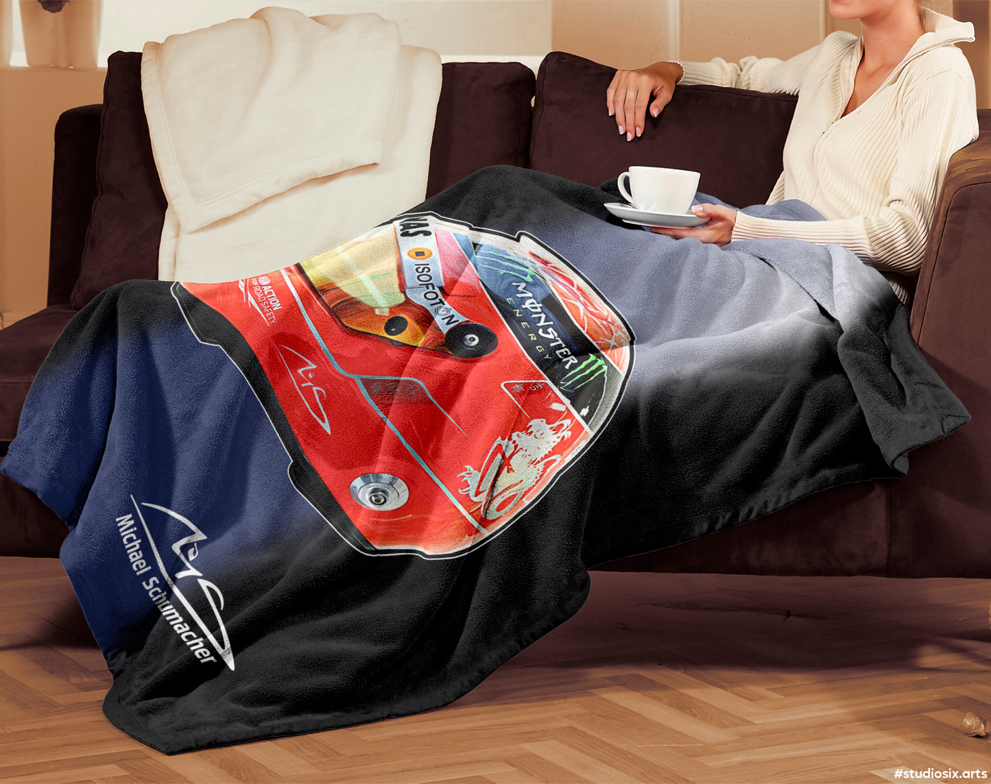 Michael Schumacher Plush Blanket - Fleece Blanket