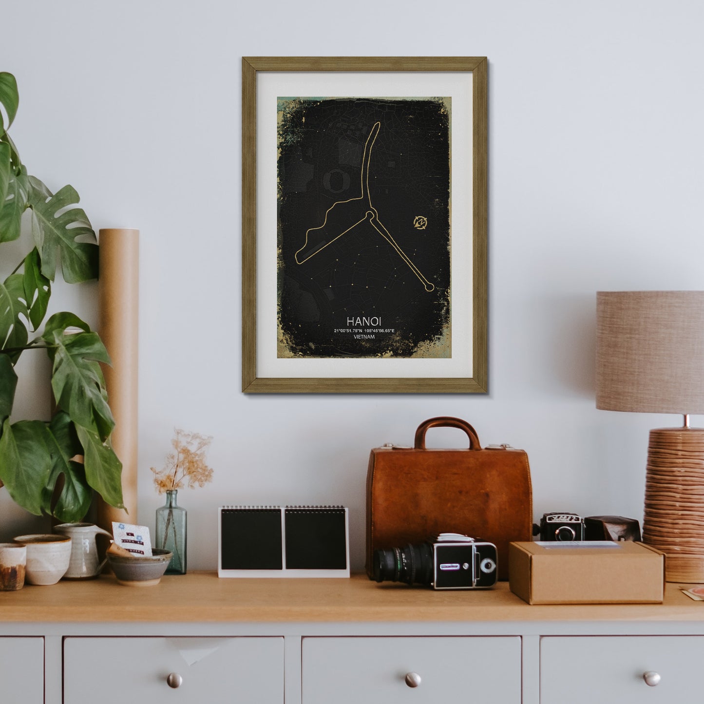 Hanoi Racing Track Poster, Race Circuit Map Print