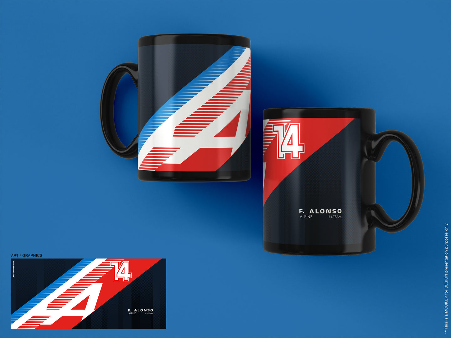 Alpine F1 #14 Inspired Formula 1 Mug