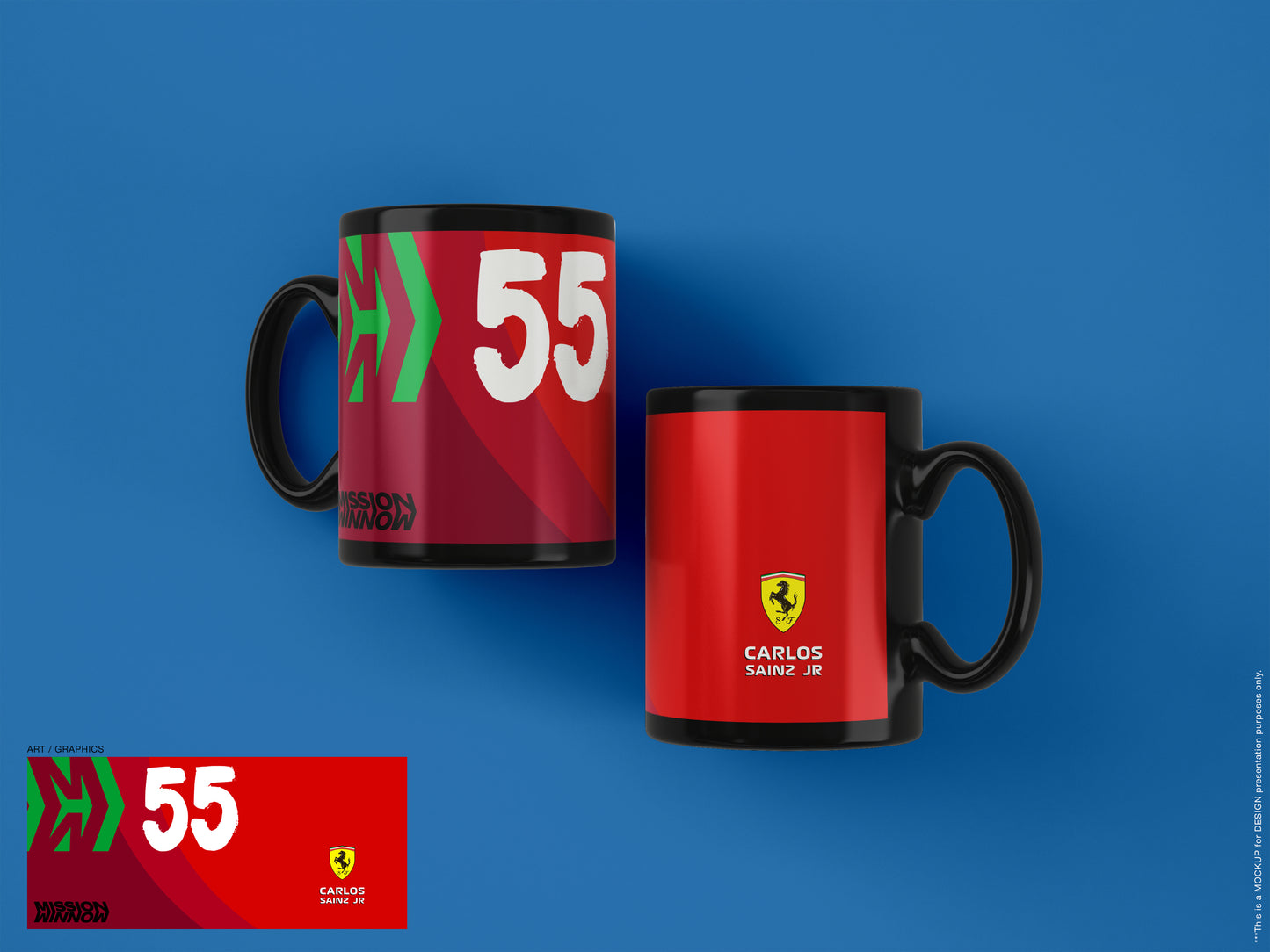 Red Ferrari Inspired Formula 1 Mug