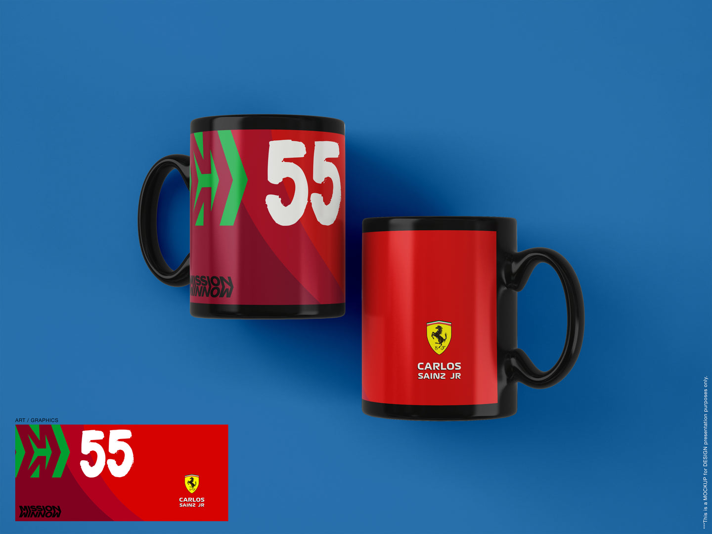 Red Ferrari Inspired Formula 1 Mug