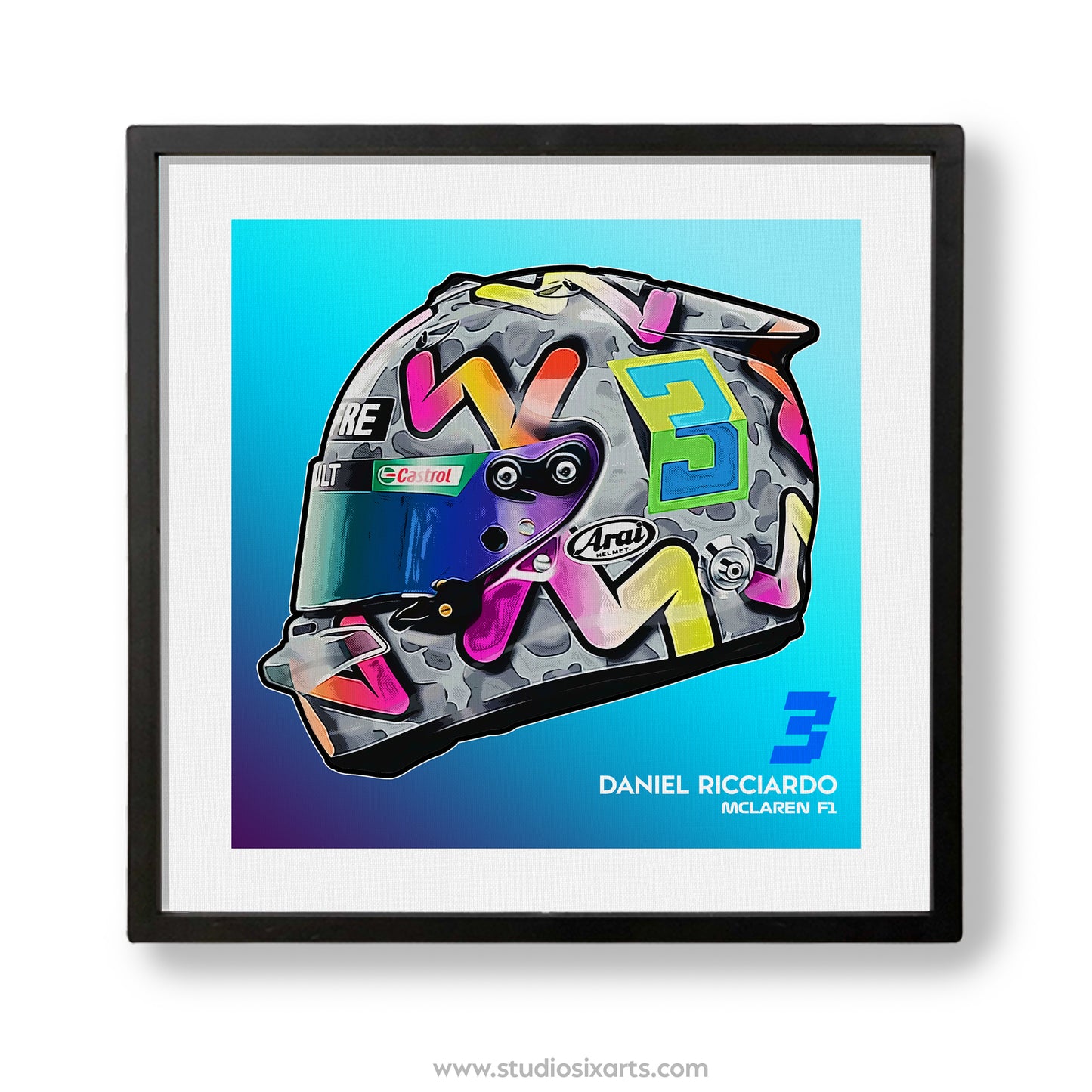 F1 Helmets - Tile Art Decor