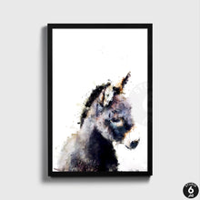 Load image into Gallery viewer, studiosixarts Baby Donkey, Cute Animal Print, Kids Room Wall Art, Nursery Decor
