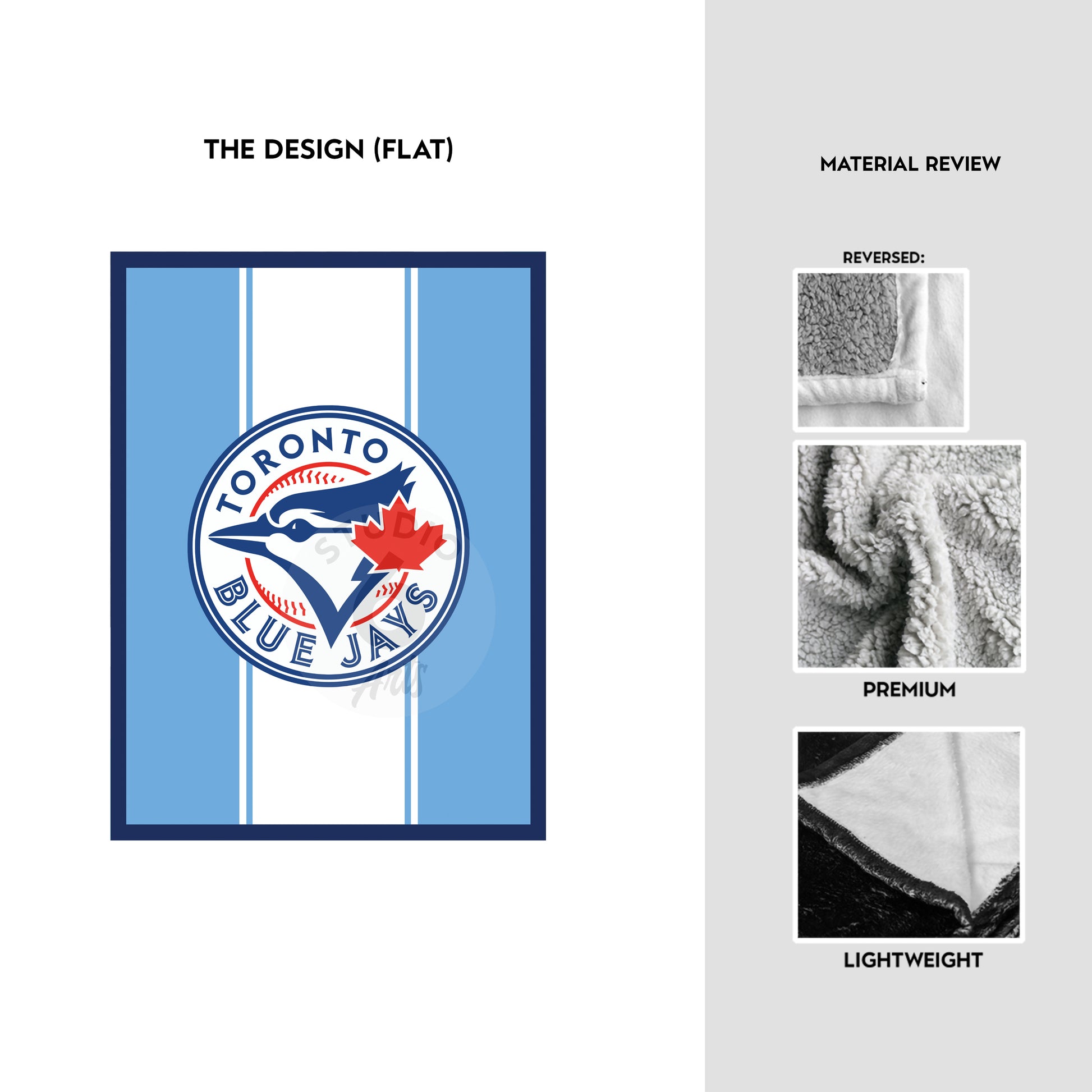 studiosixart Blue Jays Blanket - Plush Fleece Soft Blanket