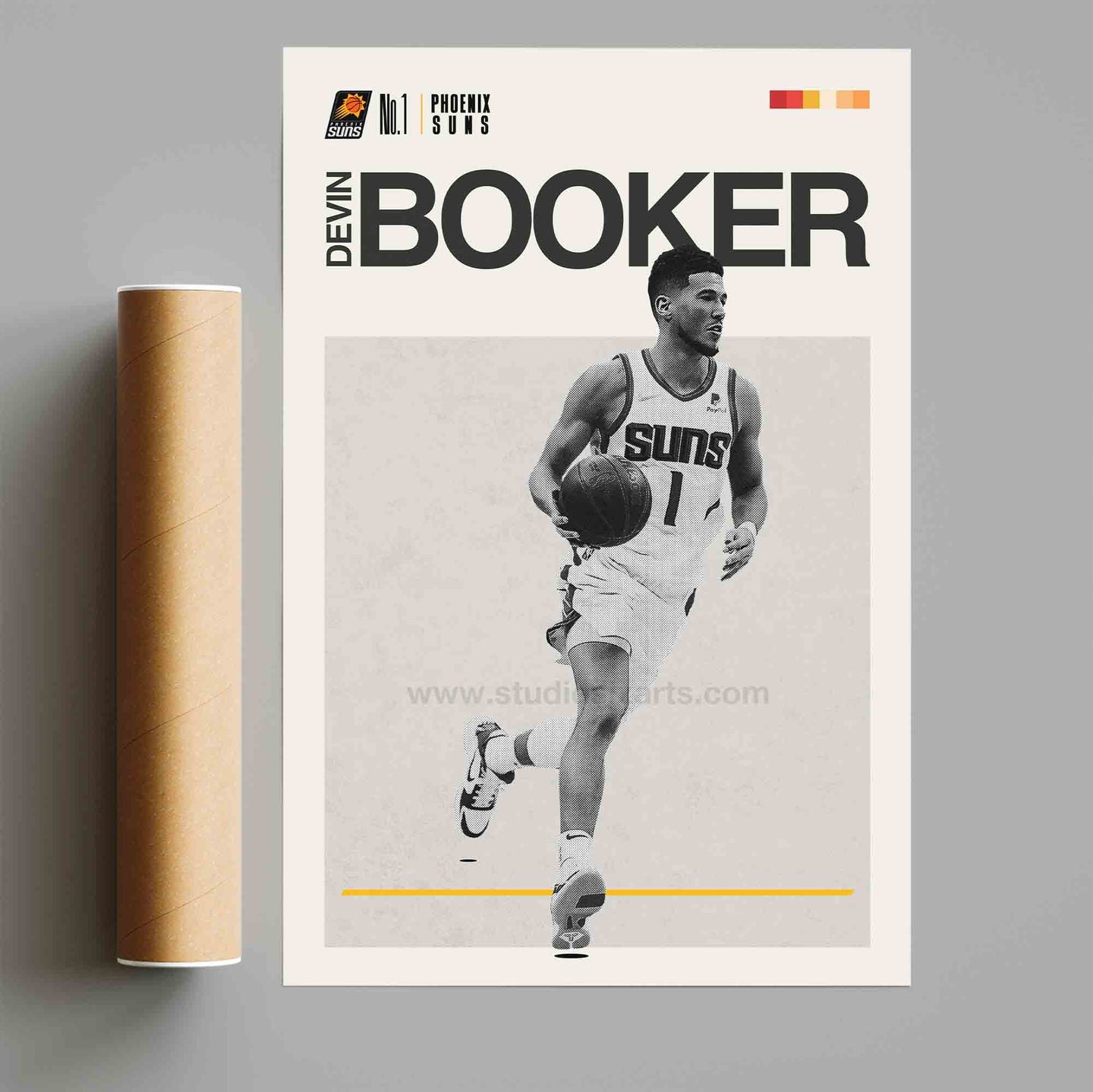 Devin Booker Mid Century Modern