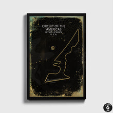 Load image into Gallery viewer, Circuit of the Americas Racing Track Poster, Race Map Print
