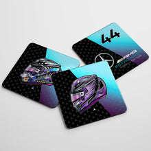 Load image into Gallery viewer, Coasters F1 - Mercedes F1 Team, Lewis Hamilton
