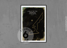 Load image into Gallery viewer, Circuit of the Americas Racing Track Poster, Race Map Print
