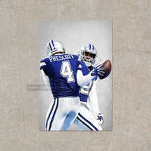 Load image into Gallery viewer, Dak Prescott and Ezekiel Elliott Cowboys
