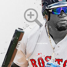 Load image into Gallery viewer, David Ortiz Poster and Canvas, Baseball Print, MLB Wall Decor

