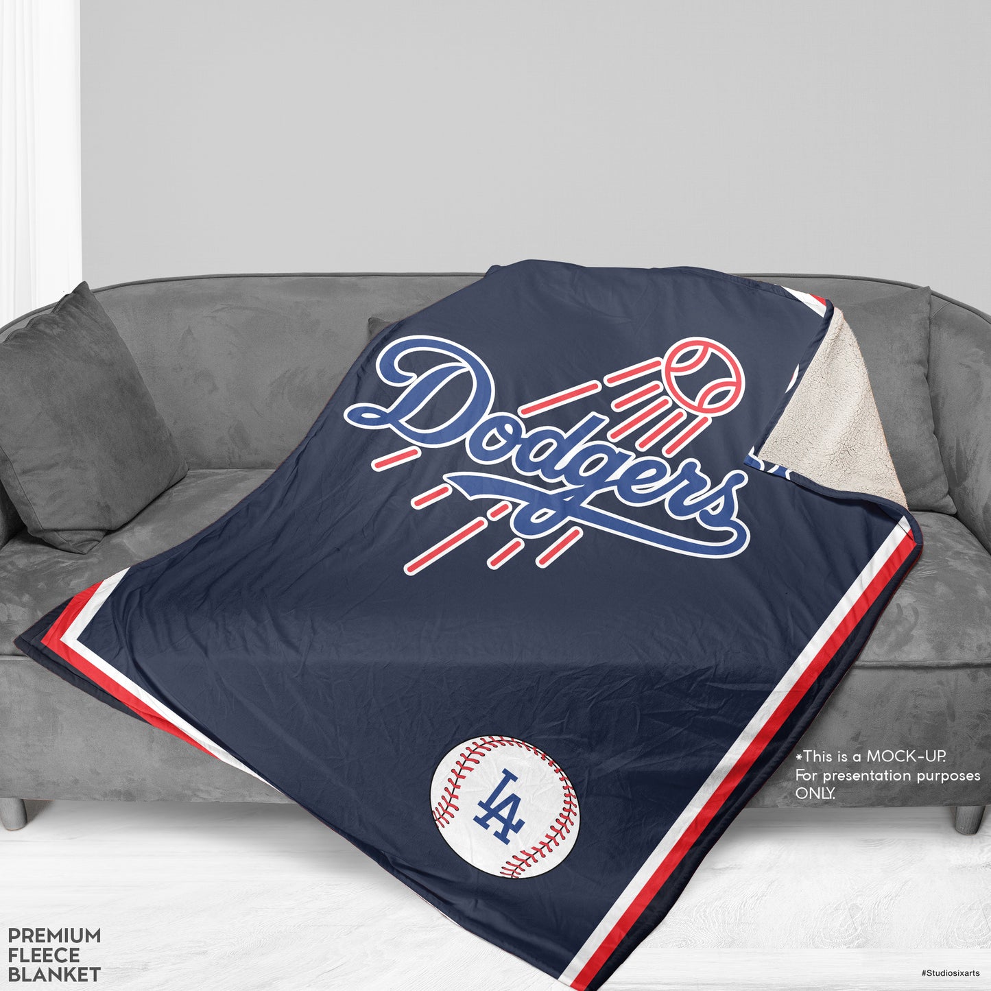 Dodgers Blanket - Plush Fleece Soft Blanket
