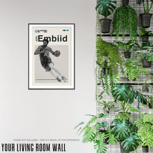 Load image into Gallery viewer, Joel Embiid 76ers Basketball Mid Century Modern
