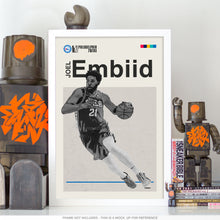 Load image into Gallery viewer, Joel Embiid 76ers Basketball Mid Century Modern
