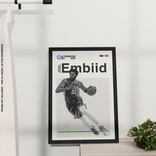 Load image into Gallery viewer, Joel Embiid 76ers Basketball Mid Century Modern
