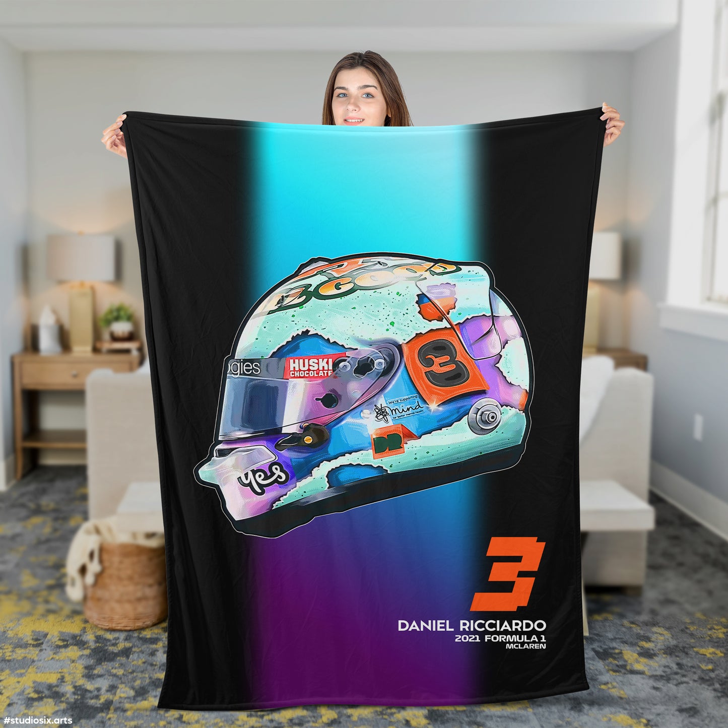 Daniel Ricciardo Plush Blanket - Fleece Blanket