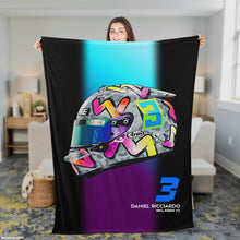 Load image into Gallery viewer, Daniel Ricciardo Helmet Plush Blanket - Fleece Blanket
