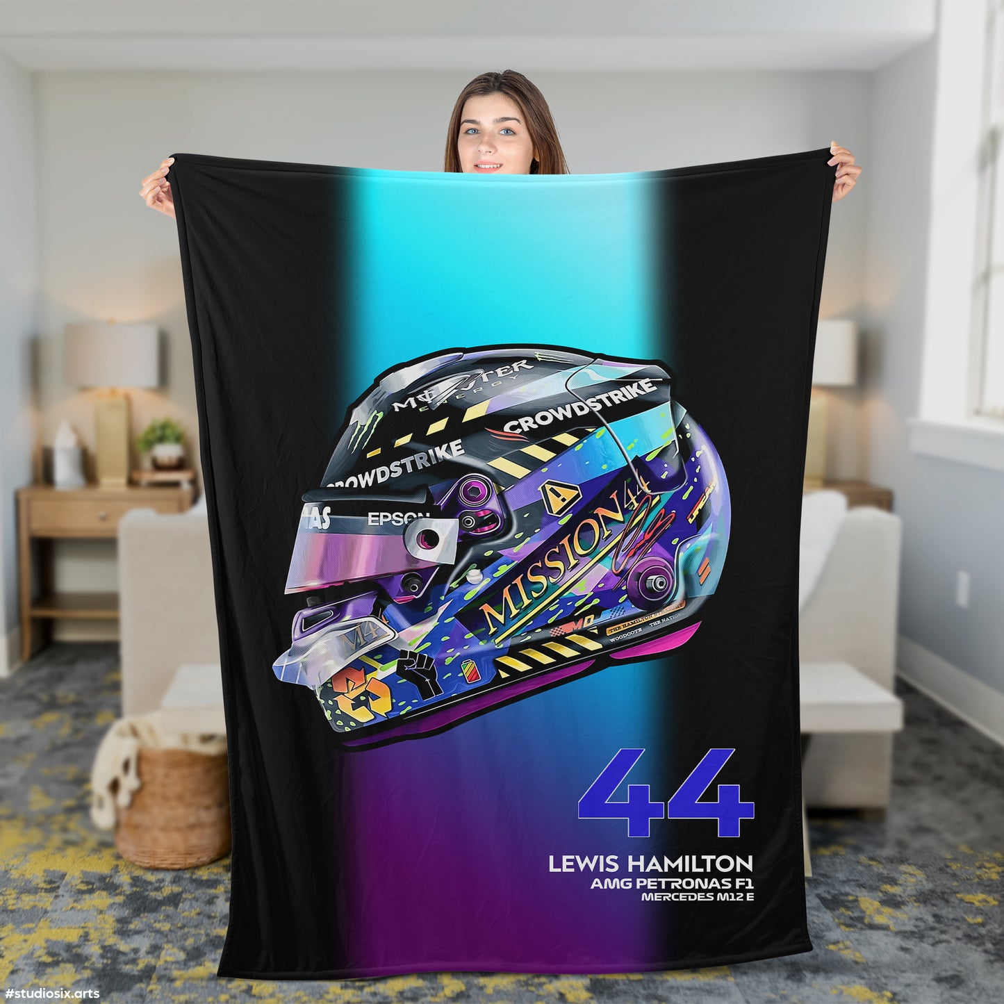 Lewis Hamilton Plush Blanket - Fleece Blanket