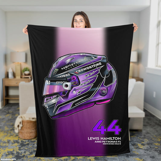 F1 Lewis Hamilton Plush Blanket - Fleece Blanket