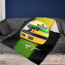 Load image into Gallery viewer, studiosixarts Ayrton Senna Plush Blanket - Fleece Blanket
