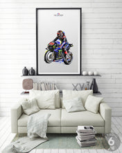 Load image into Gallery viewer, Fabio Quartararo Poster and Canvas, Motorcycle Poster, Motogp Fan Art
