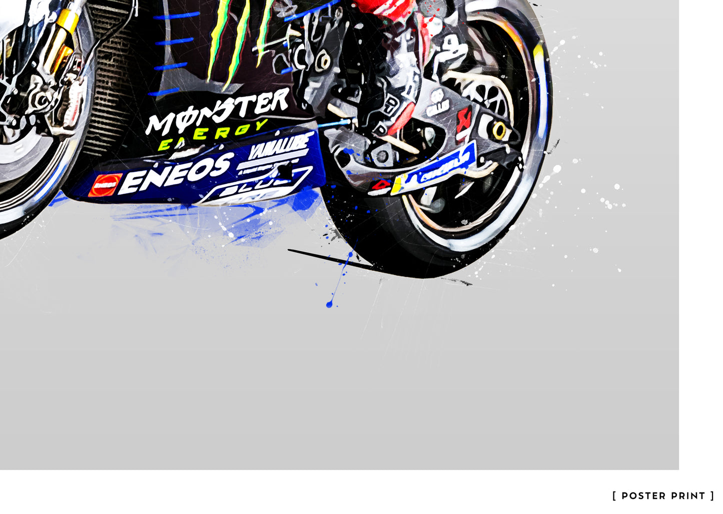 Fabio Quartararo Poster and Canvas, Motorcycle Poster, Motogp Fan Art