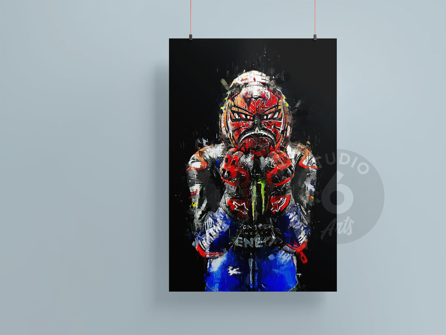 Fabio Quartararo Poster and Canvas, Motogp Print, Motorcycle Rider Poster
