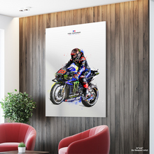 Load image into Gallery viewer, Fabio Quartararo Poster and Canvas, Motorcycle Poster, Motogp Fan Art
