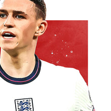Load image into Gallery viewer, Phil Foden Poster, Soccer Fan Art Print, Man Cave Gift
