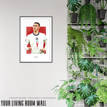 Load image into Gallery viewer, Phil Foden Poster, Soccer Fan Art Print, Man Cave Gift
