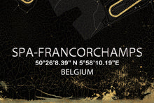 Load image into Gallery viewer, Spa Francorchamps Circuit Poster, Circuit de Spa, Race Map Print
