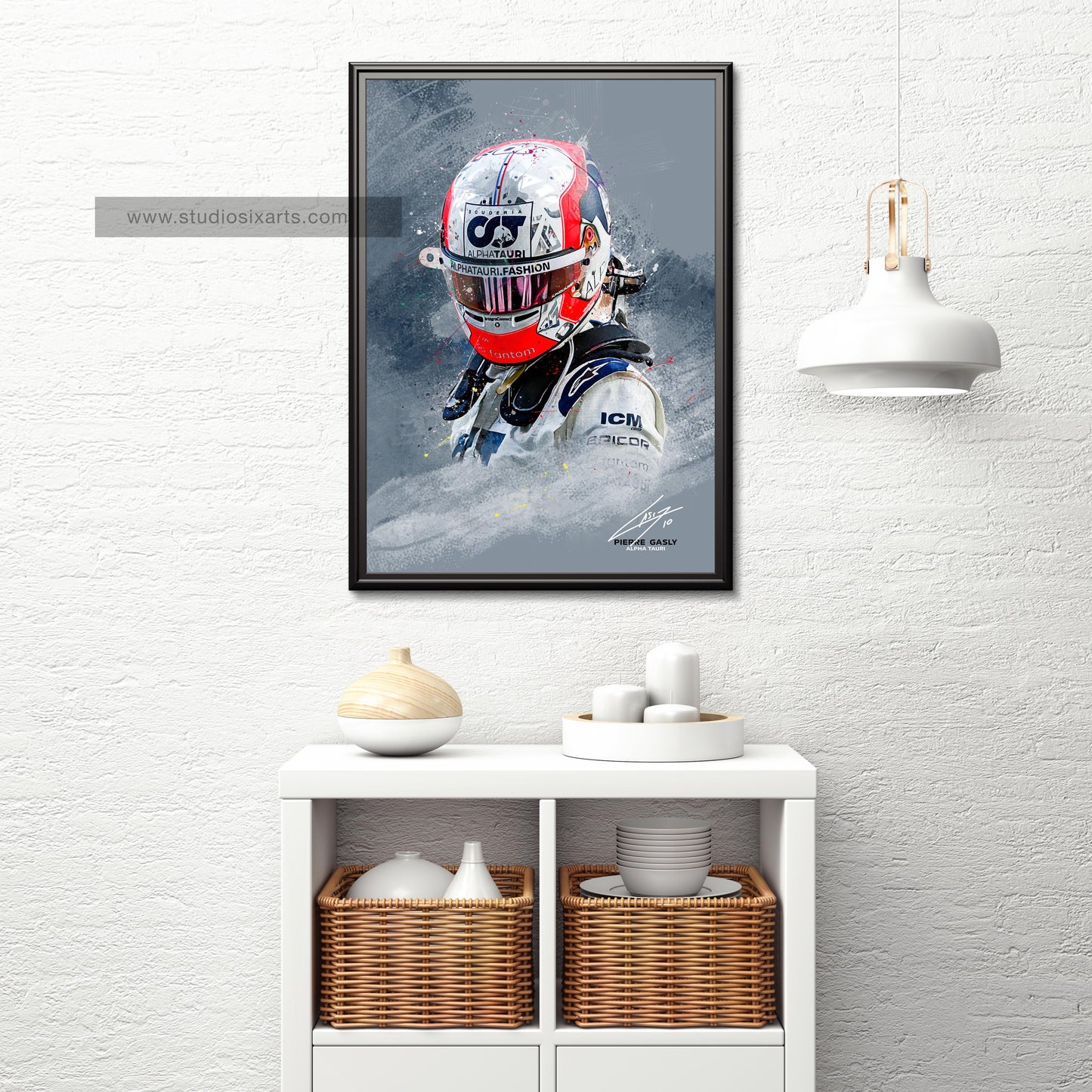 Pierre Gasly 2022 Poster and Canvas, F1 Decor, F1 Driver Print