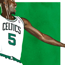 Load image into Gallery viewer, Kevin Garnett Poster, Boston Celtics Basketball Fan Art Print, Man Cave Gift
