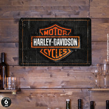 Load image into Gallery viewer, Harley Davidson Inspired Metal Sign
