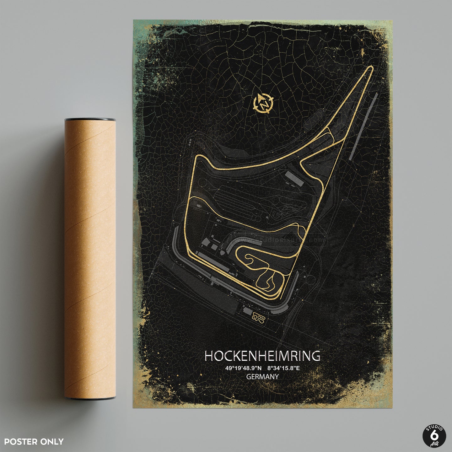 Hockenheimring Circuit, German Grand Prix Poster