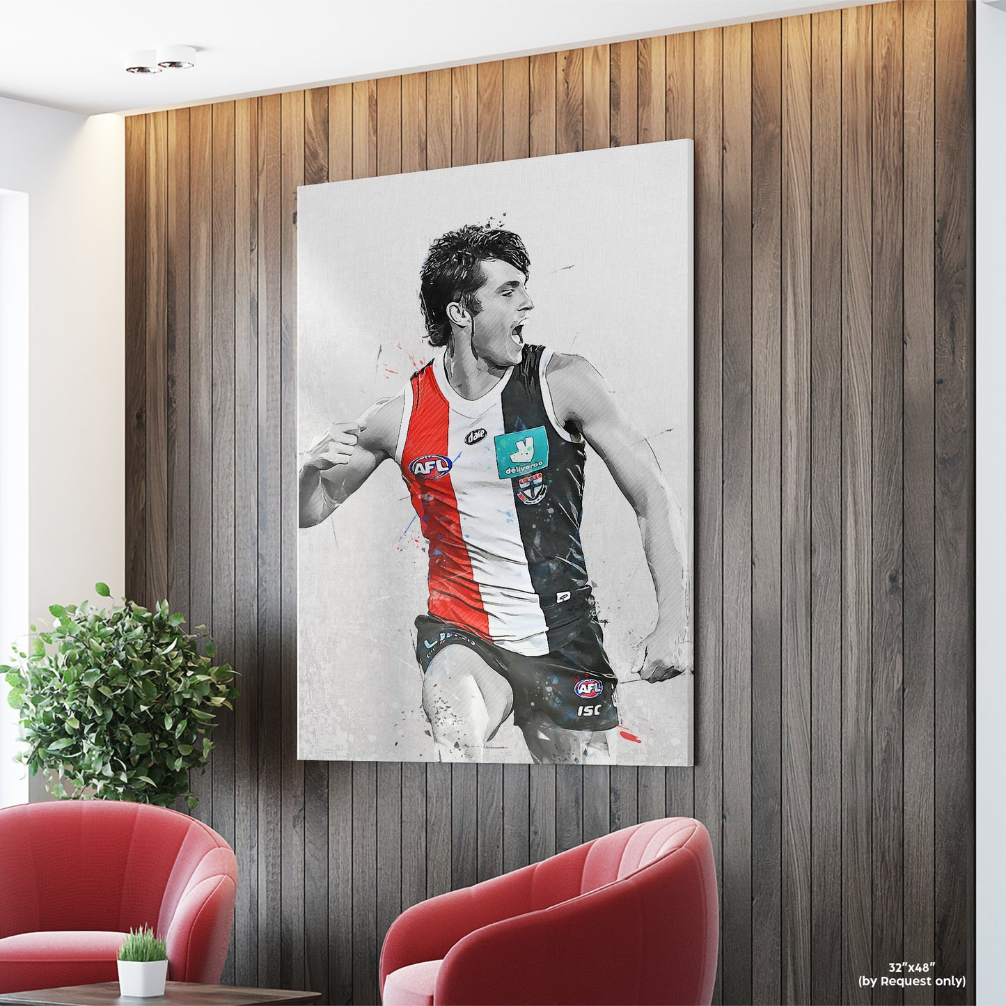 Jack Steele Poster and Canvas, Aussie Rules Football Print, AFL Print