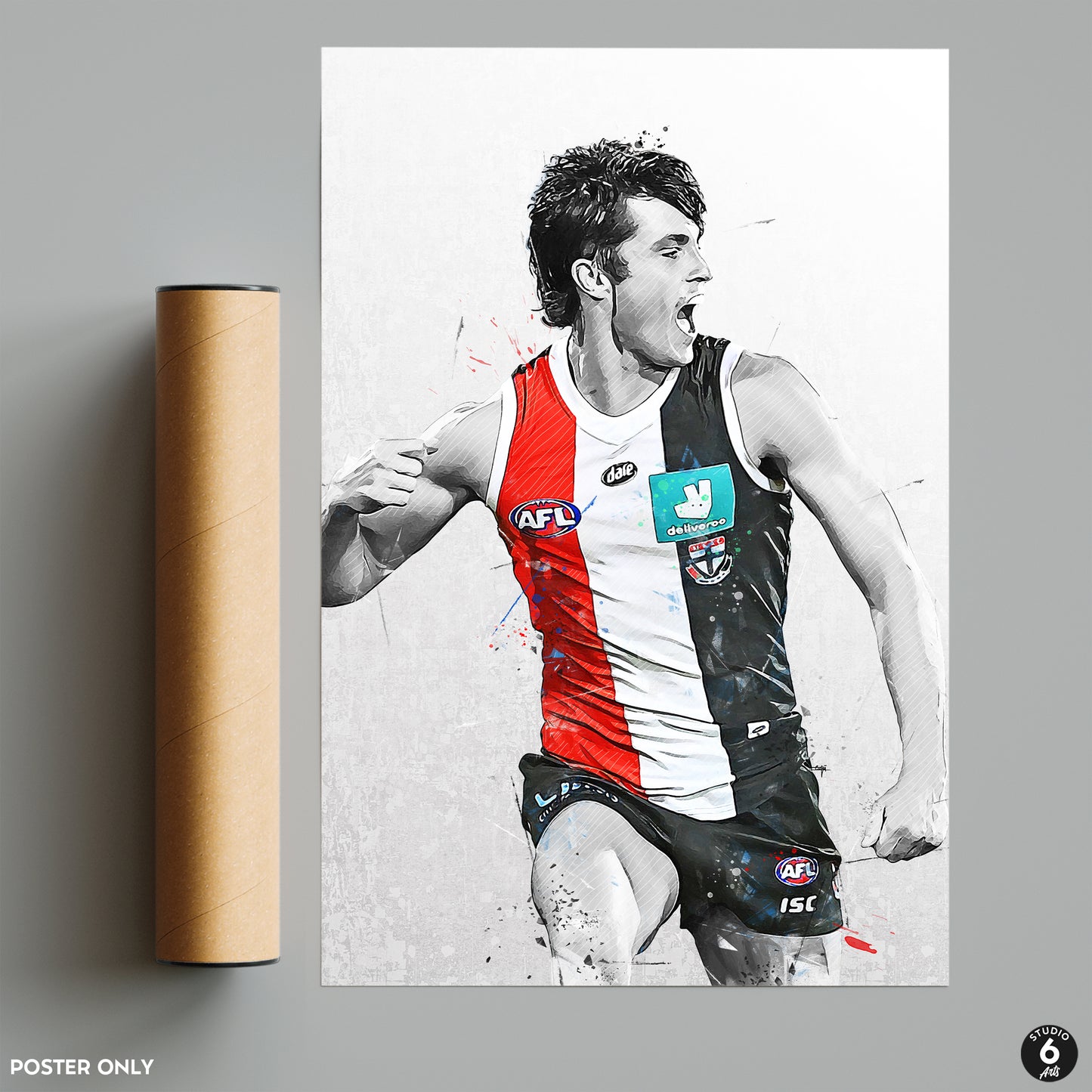 Jack Steele Poster and Canvas, Aussie Rules Football Print, AFL Print