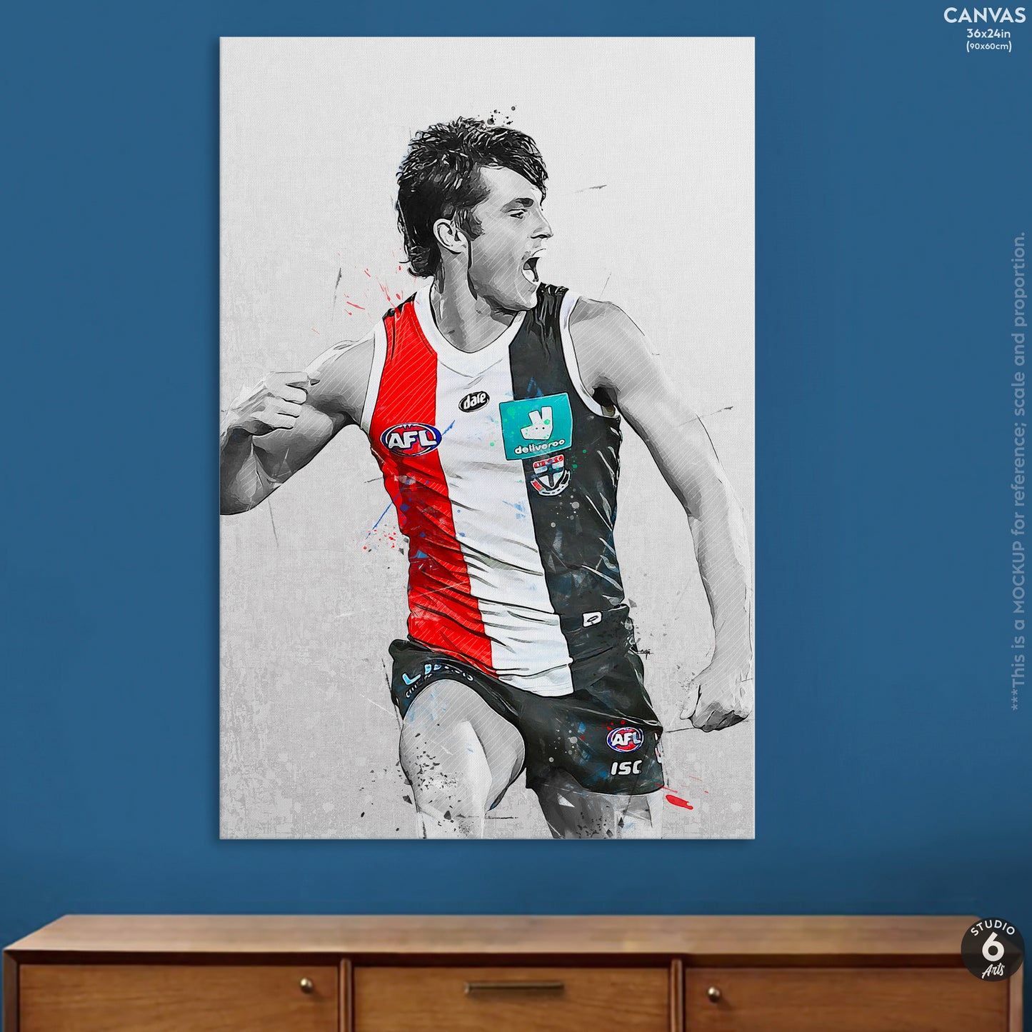 Jack Steele Poster and Canvas, Aussie Rules Football Print, AFL Print