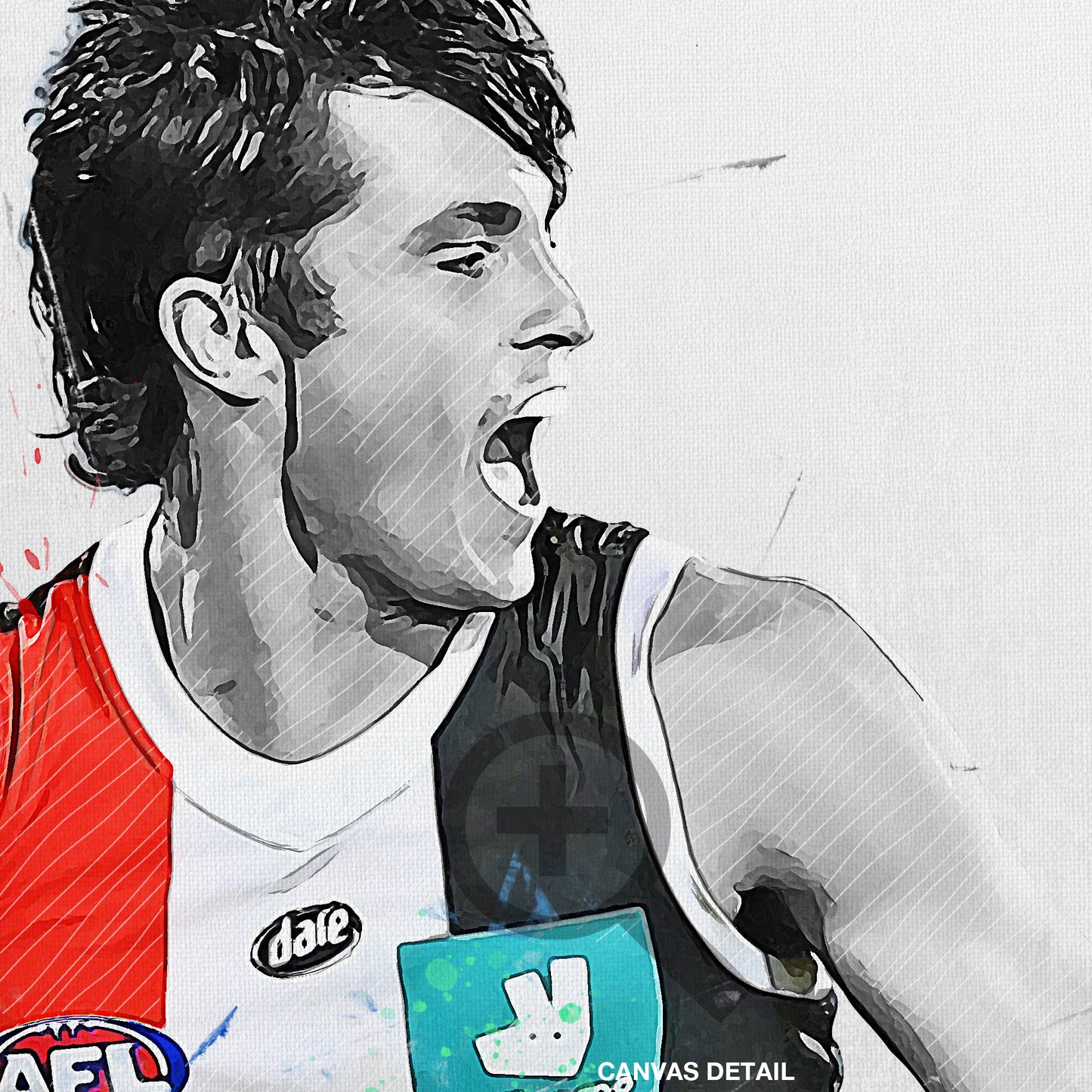 Jack Steele Poster and Canvas, Aussie Rules Football Print, AFL Print