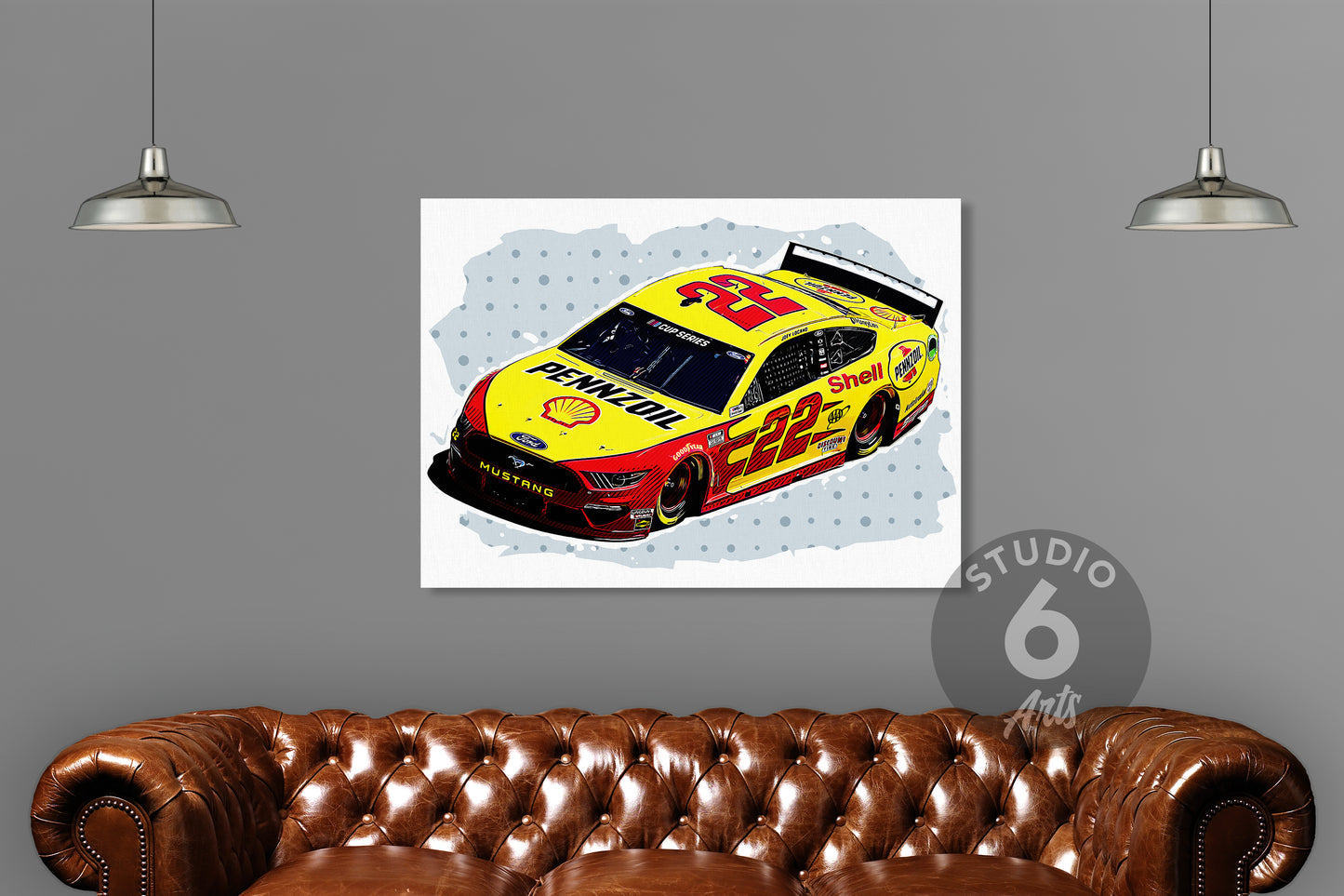 Joey Logano Nascar Art Print
