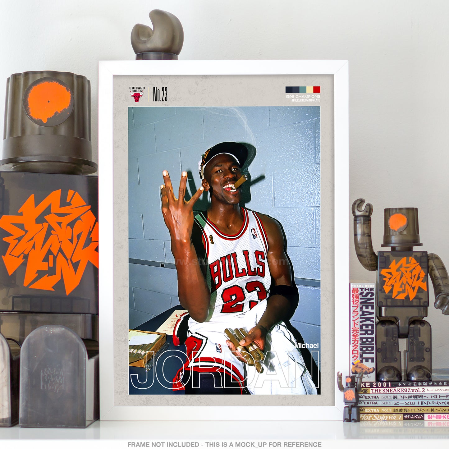Michael Jordan 1996 Championship Mid Century Modern
