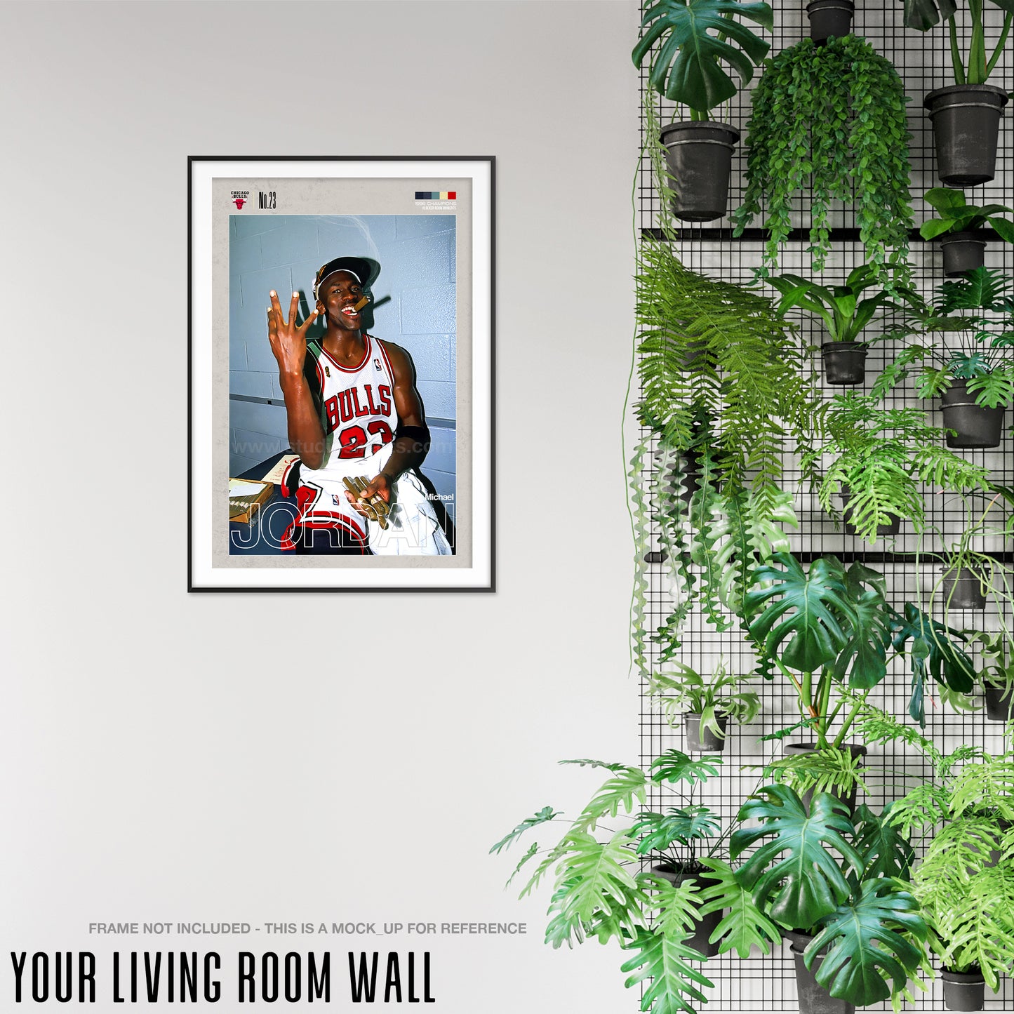 Michael Jordan 1996 Championship Mid Century Modern