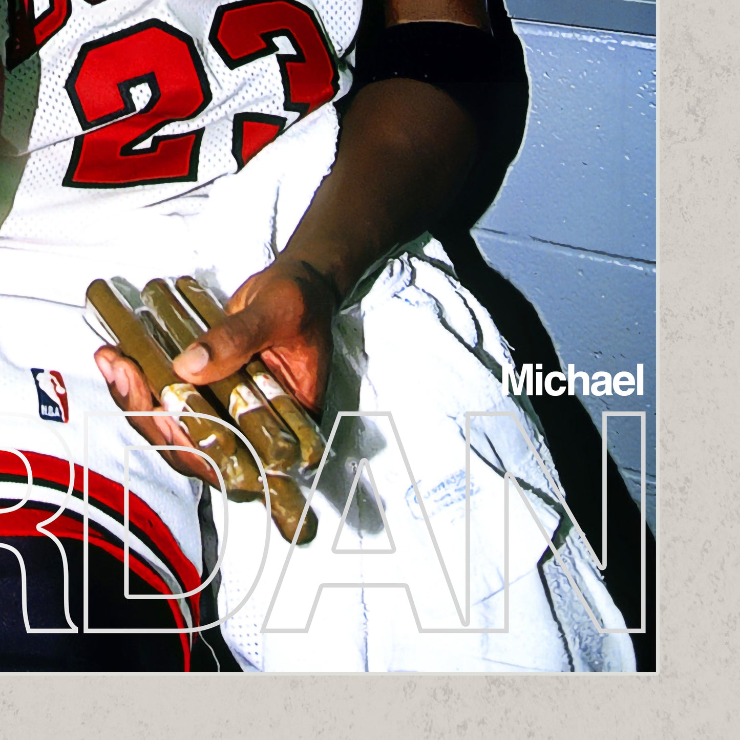 Michael Jordan 1996 Championship Mid Century Modern