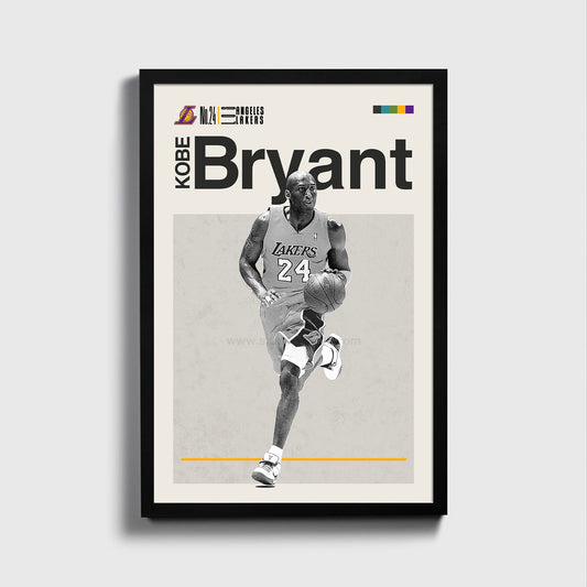 Kobe Bryant Mid Century Modern